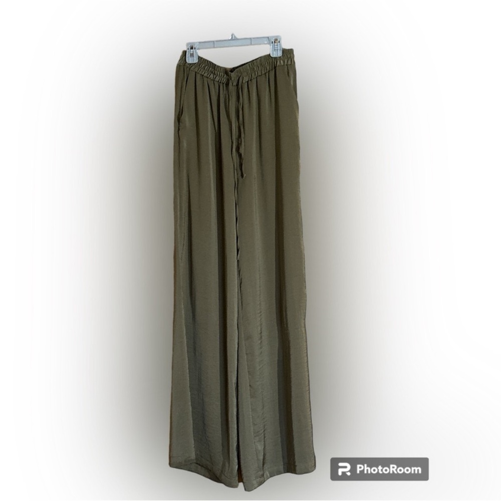 Forever 21 Olive Green Wide-Leg Pants